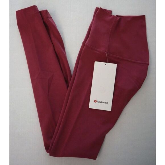 Lululemon LW5DITS Women's Sz 0 Washed Mauve Pink Align High-Rise 28" Pants - Picture 7 of 10